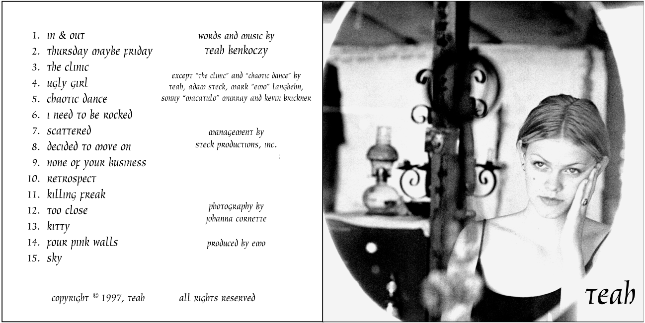 Teah - CD artwork